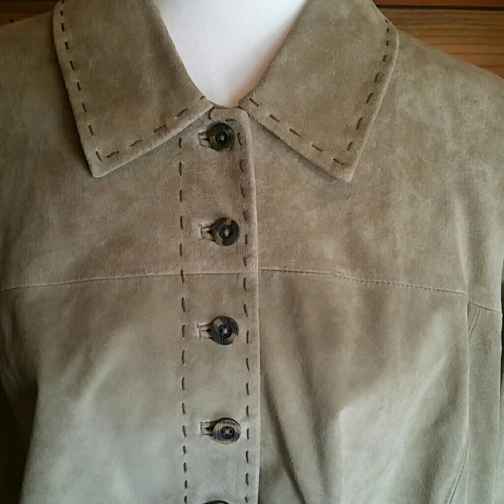 Coldwater Creek Leather Jacket - Picture 2 of 6